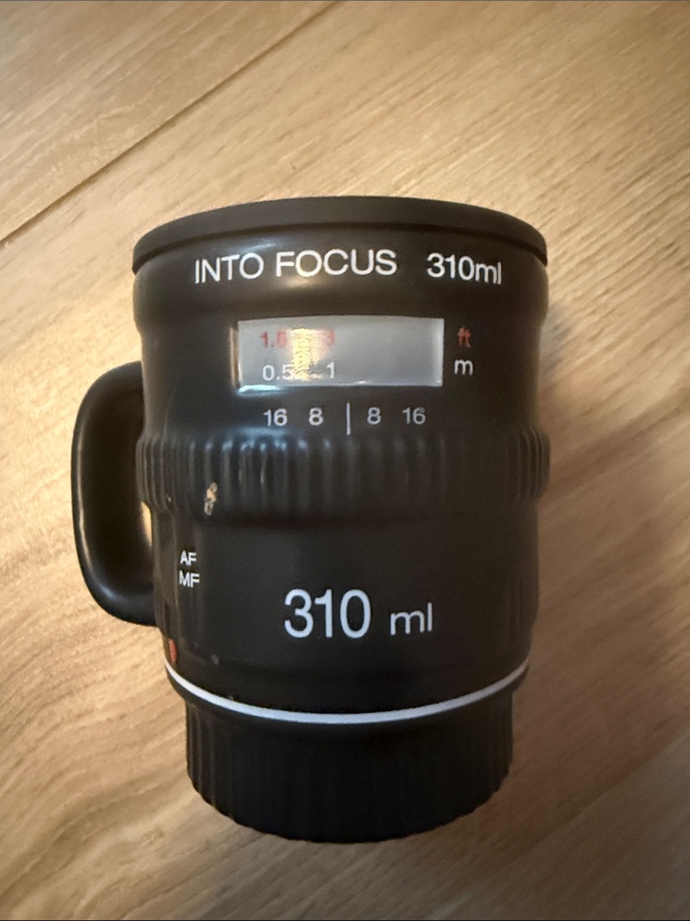 310ml Black Camera Lens Mug - Novelty Travel Cup